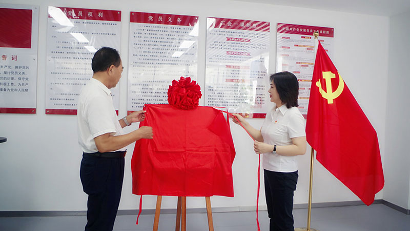 洛斯特制藥黨支部揭牌儀式